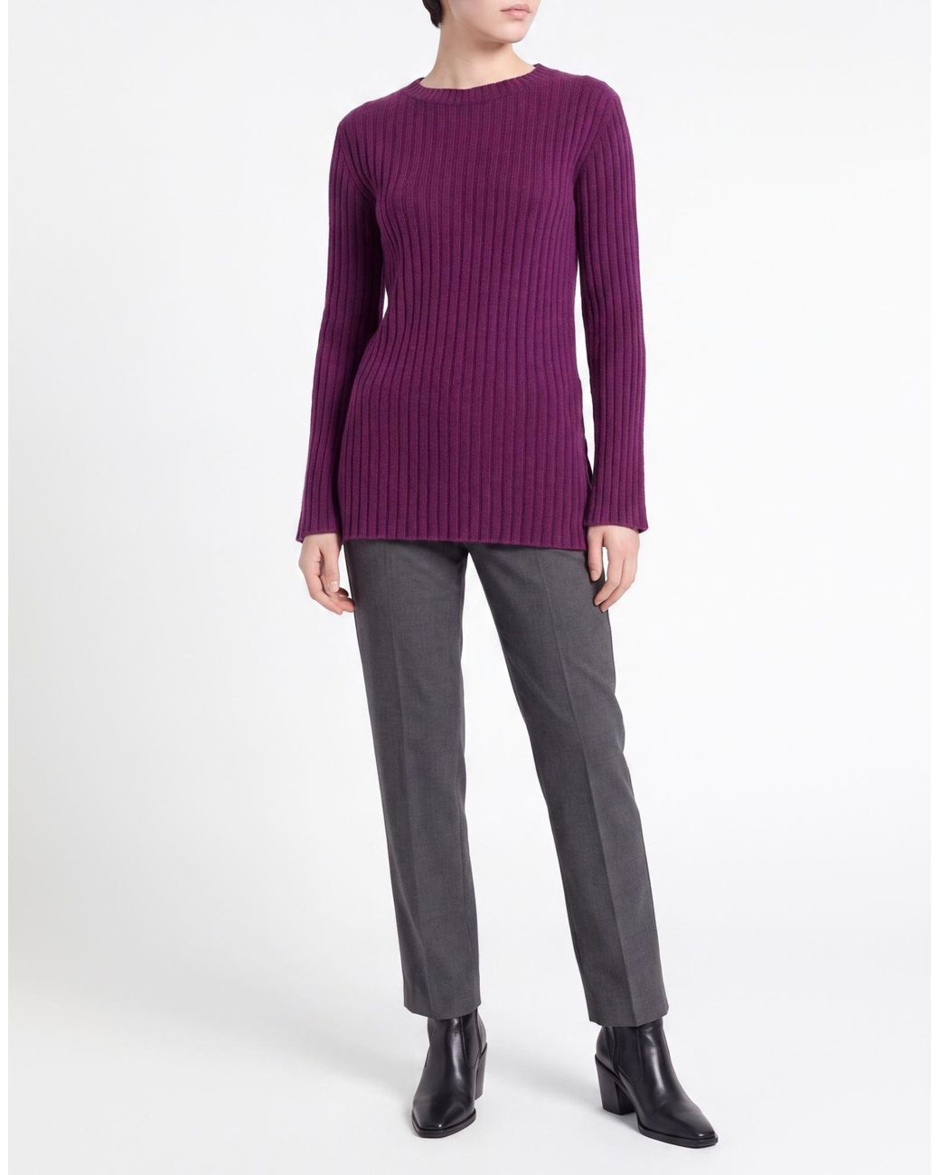 Manila Grace Purple Sweater Polyamide, Wool, Viscose, Elastane