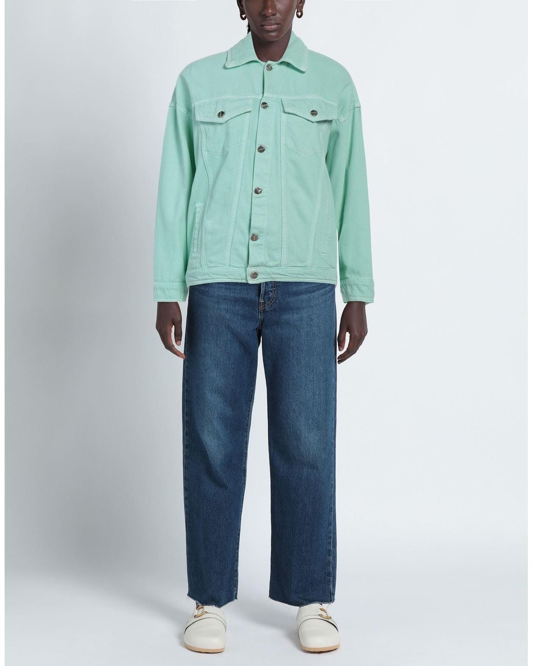 hinnominate Green Denim Outerwear