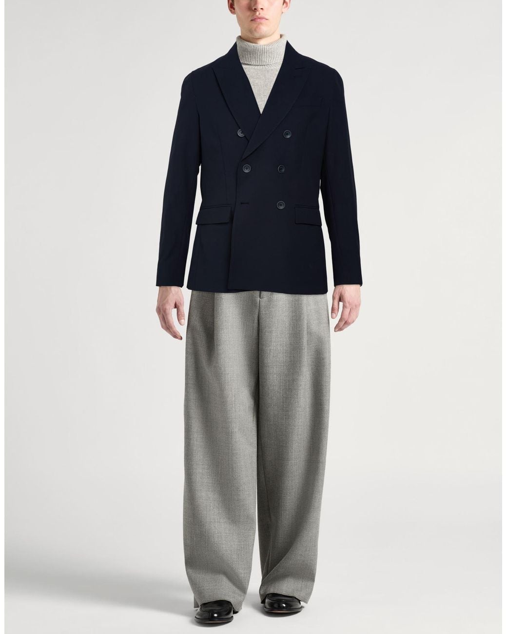 Herno Blue Blazer Polyester for men