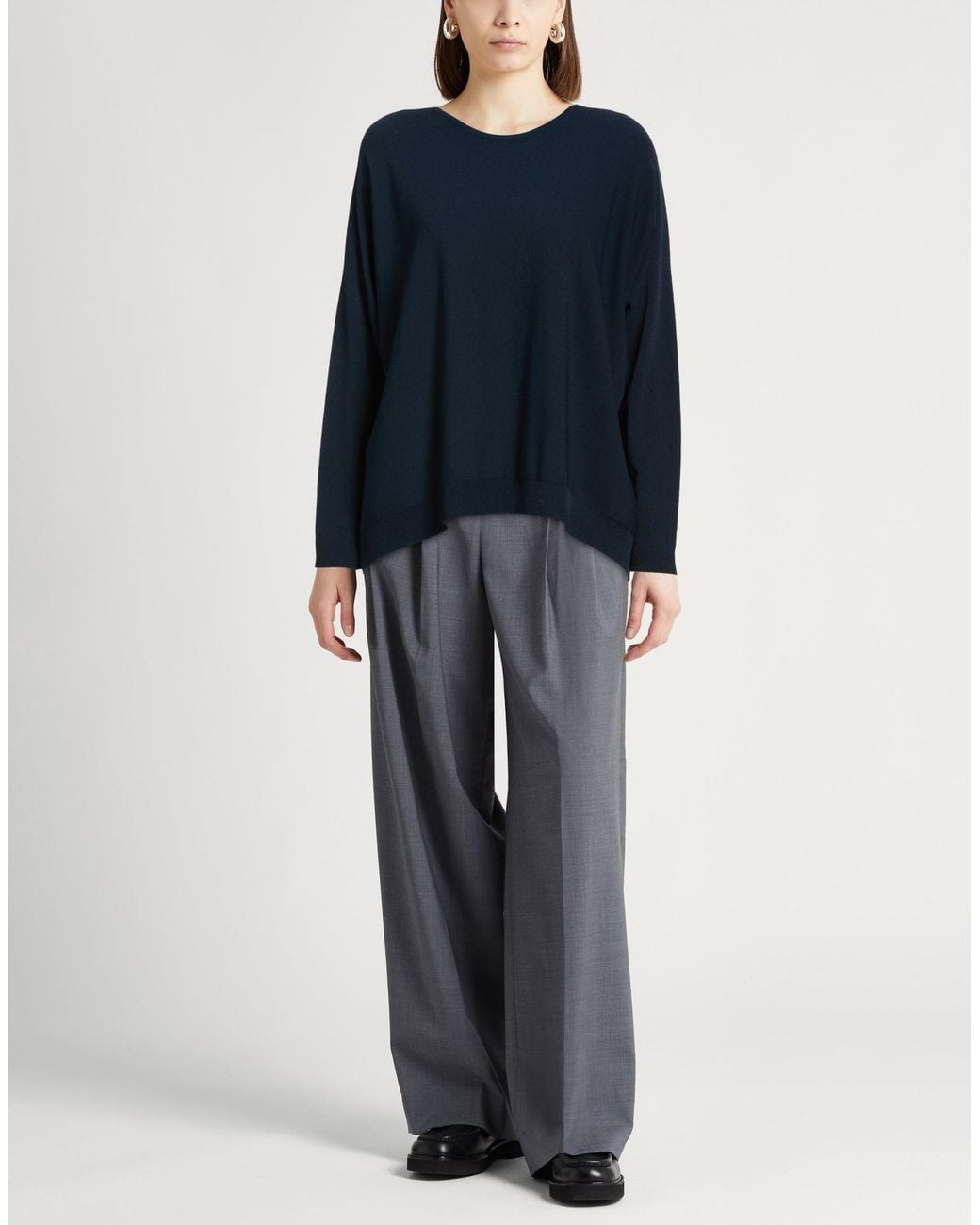 Roberto Collina Blue Midnight Sweater Viscose, Polyester