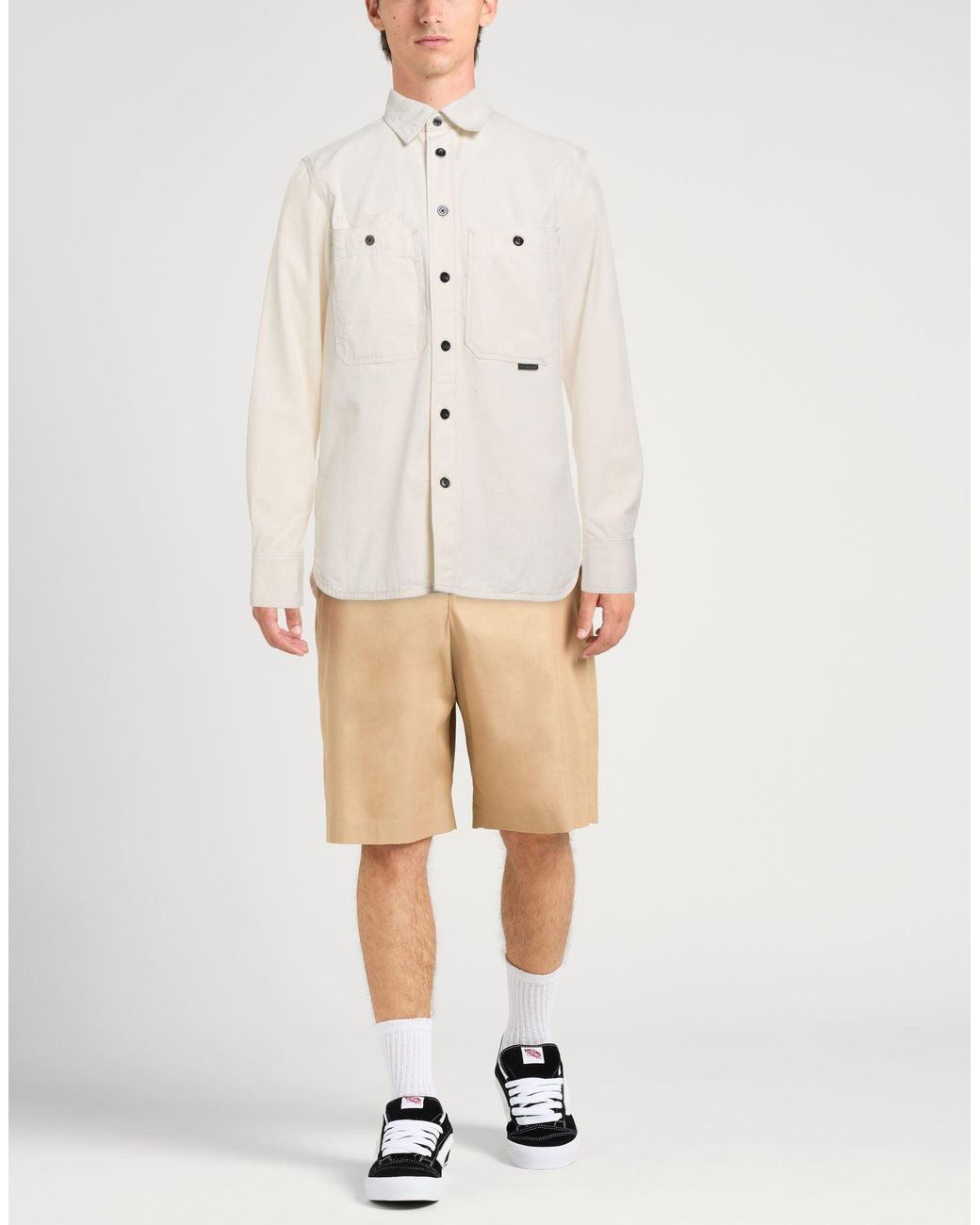 G-Star White Shirt Cotton for men