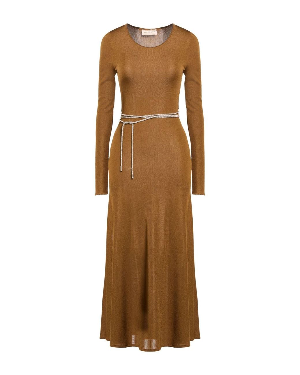 Alexandre Vauthier Brown Maxi Dress
