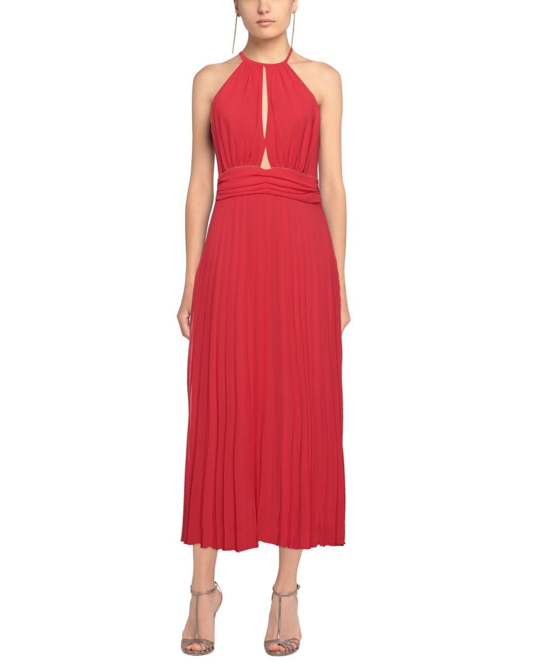 Anna Molinari Red Maxi Dress