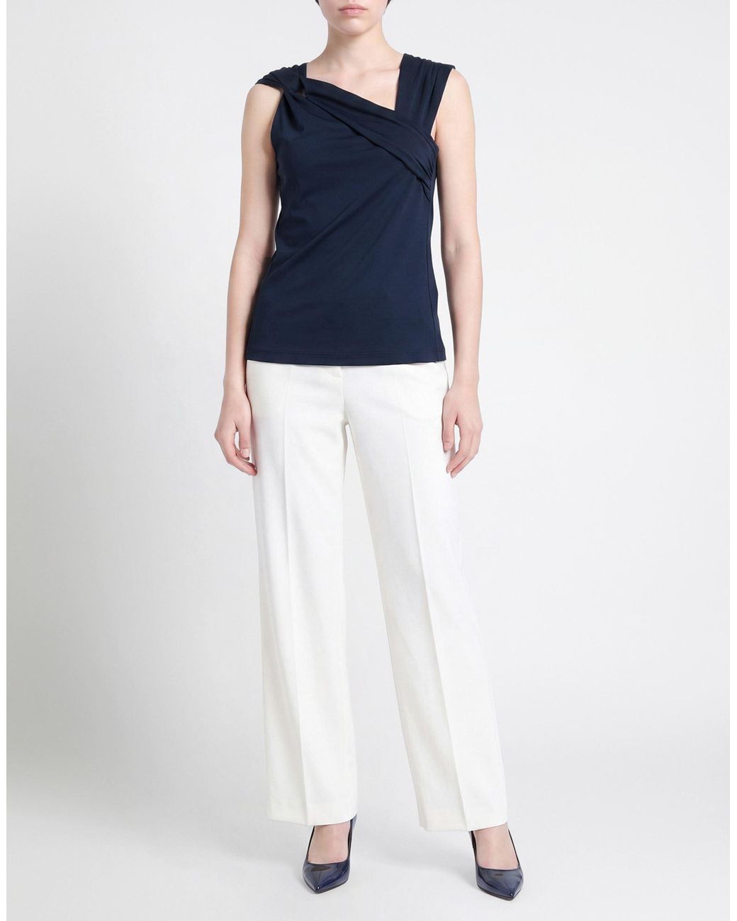 SEVENTY VENEZIA Blue Midnight Top Polyester, Elastane