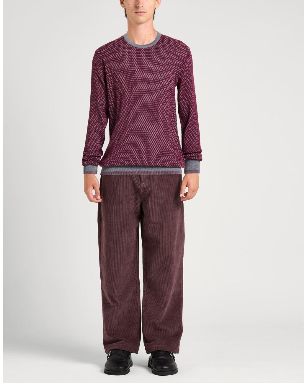 Harmont & Blaine Purple Sweater Wool, Acrylic, Polyamide for men