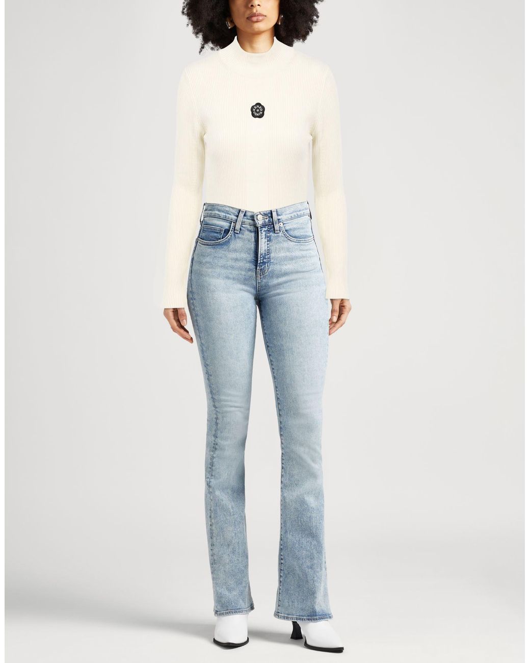 KENZO White Rollkragenpullover
