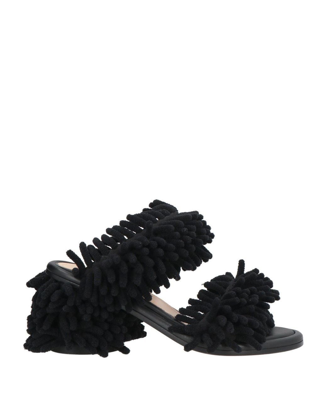 Agl Attilio Giusti Leombruni Black Sandals Textile Fibers