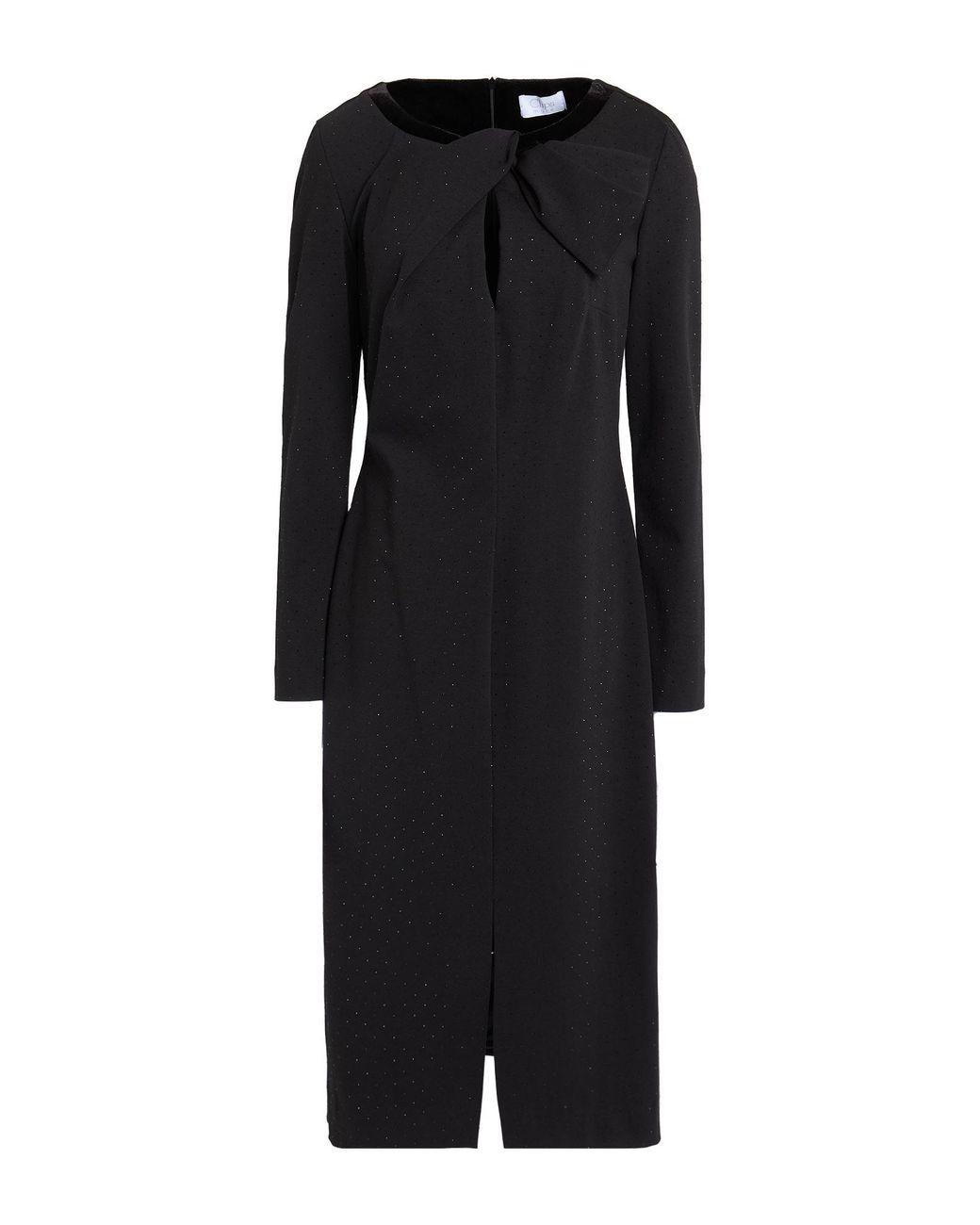 Clips More Black Midi Dress Cotton, Polyamide, Elastane, Polyester