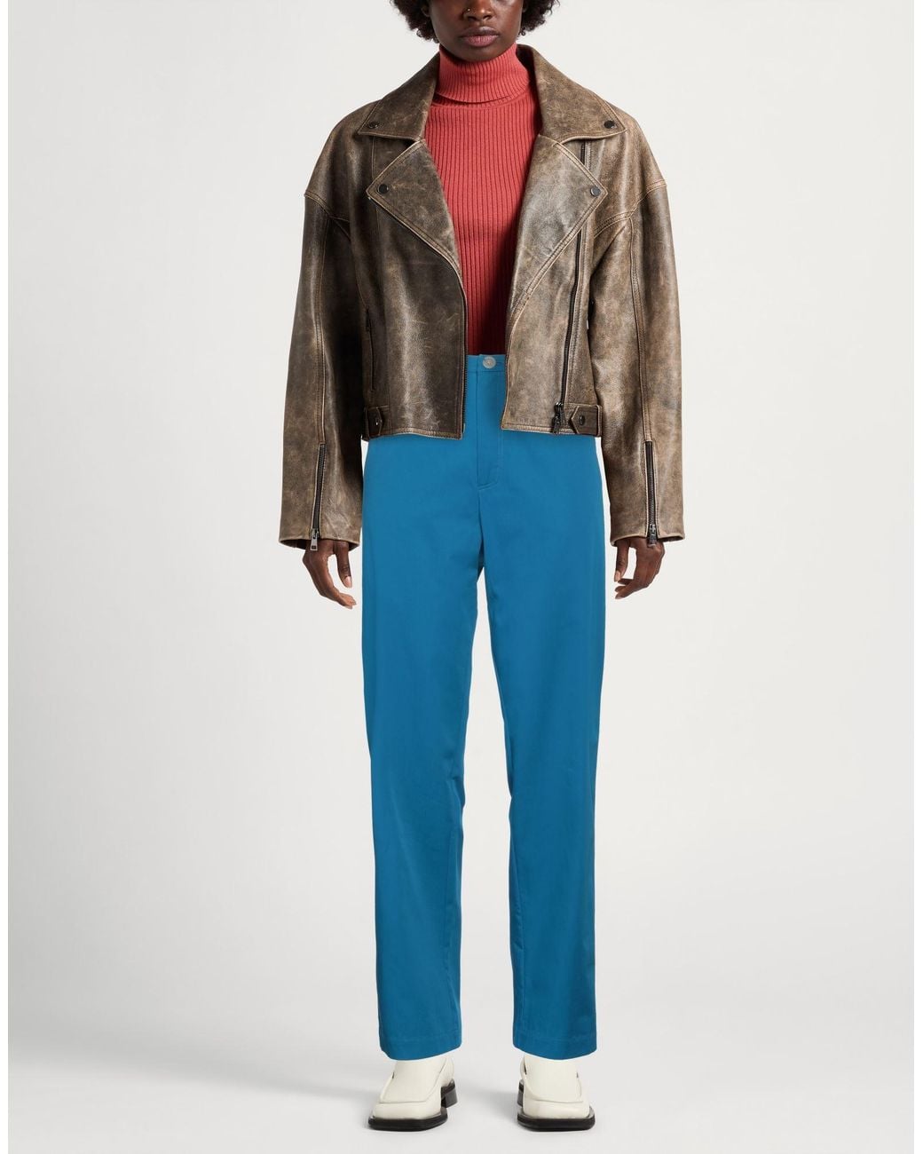 Alysi Blue Pants Cotton