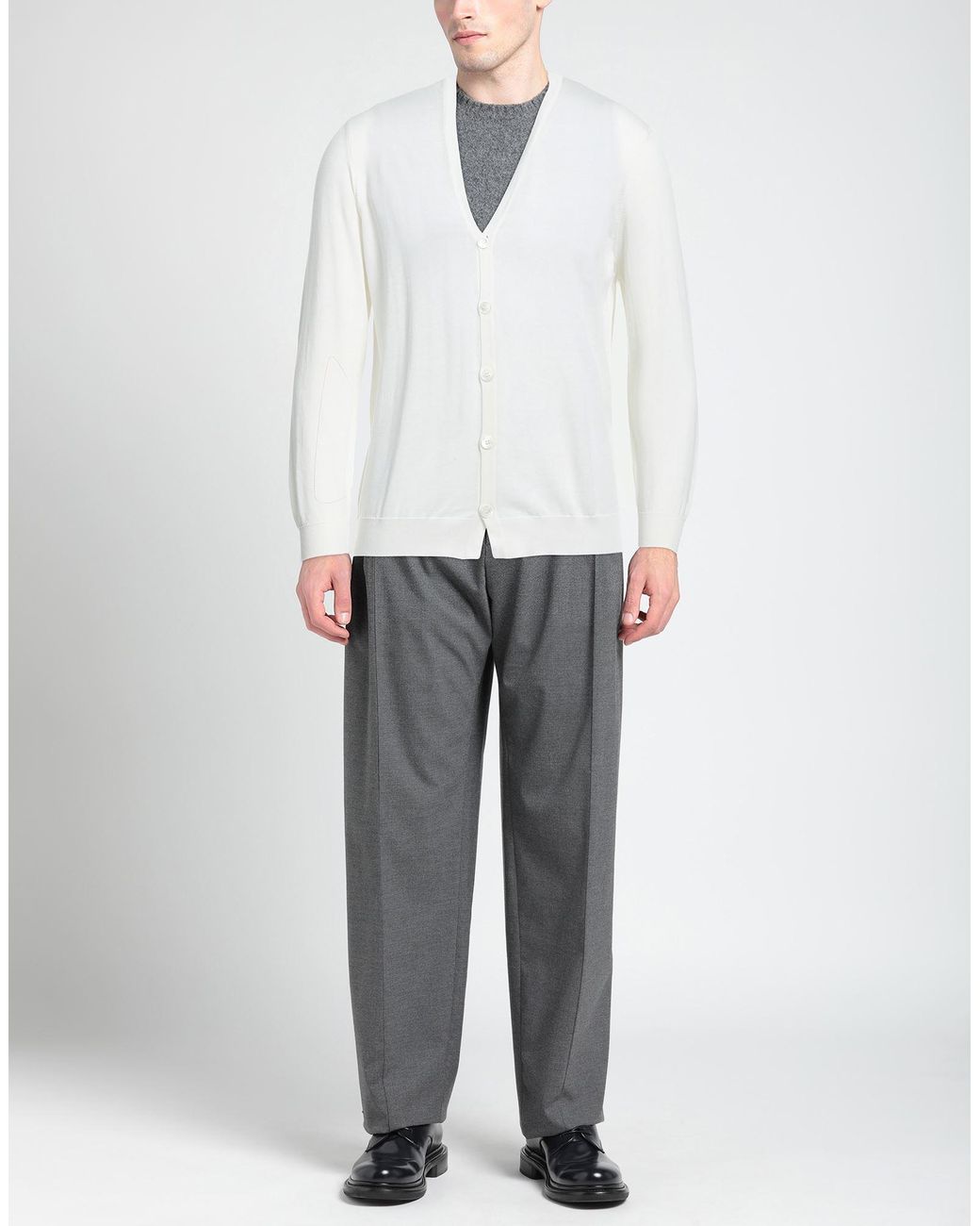 Drumohr Strickjacke in White für Herren