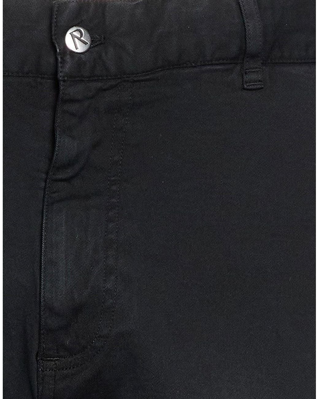 Represent Blue Pants Cotton, Elastane for men