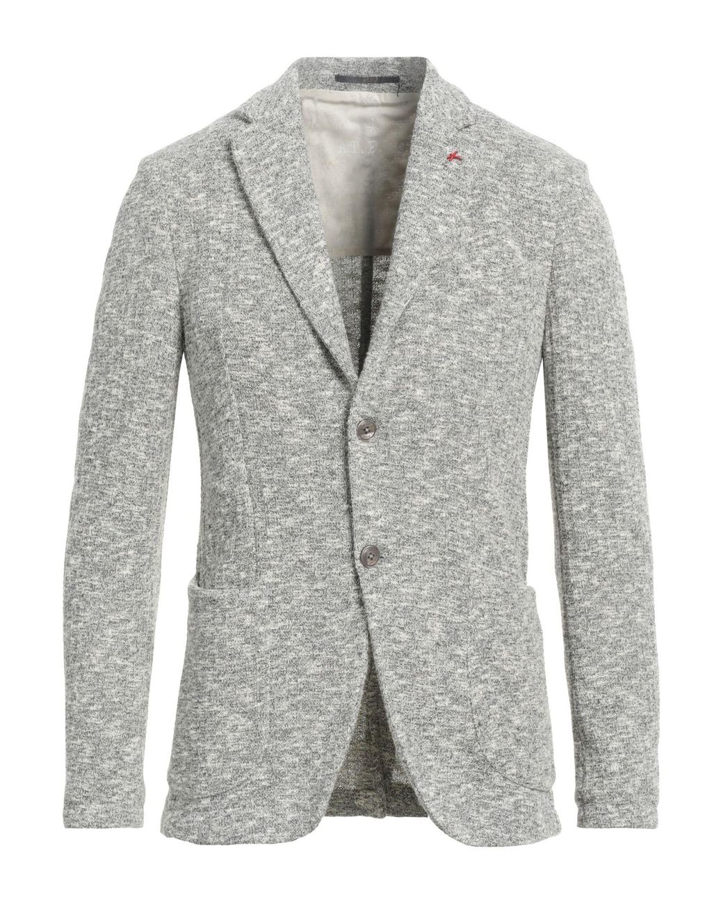 AT.P.CO Gray Blazer Polyester, Cotton for men