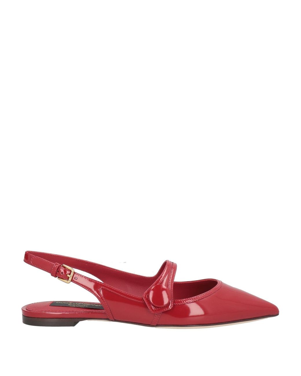 Dolce & Gabbana Red Ballet Flats
