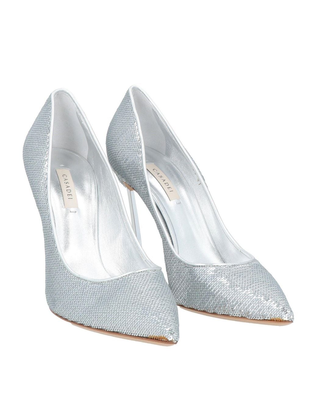 Casadei White Pumps