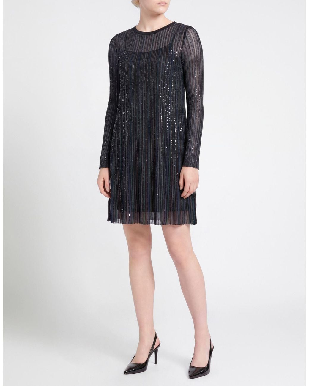Missoni Black Midi Dress Viscose, Polyamide, Metal Fiber, Elastane