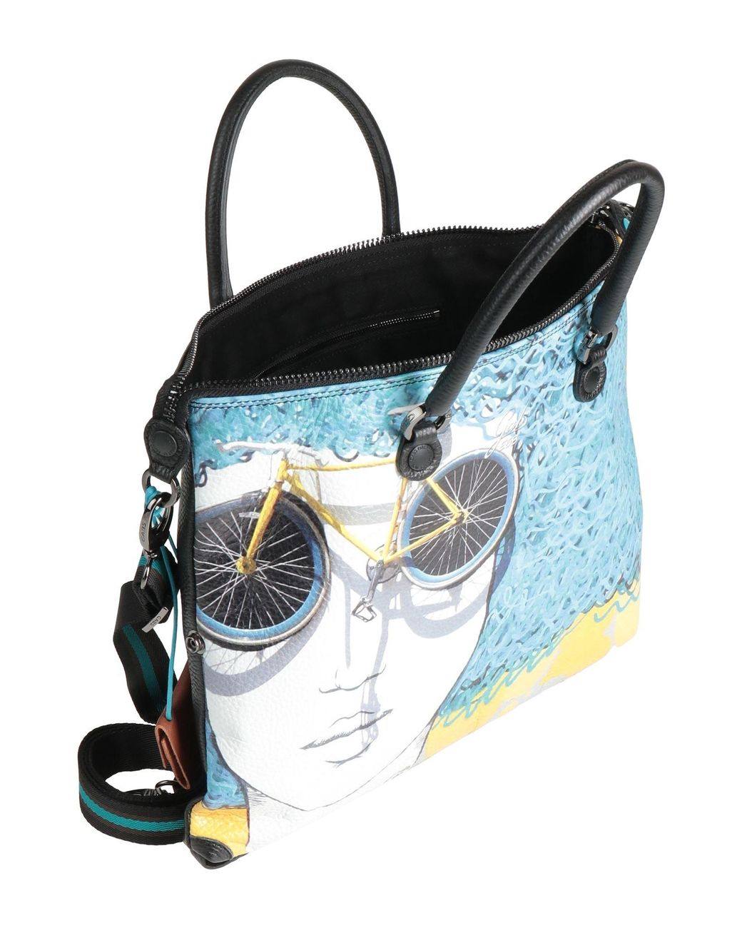 Gabs Blue Handbag Cow Leather