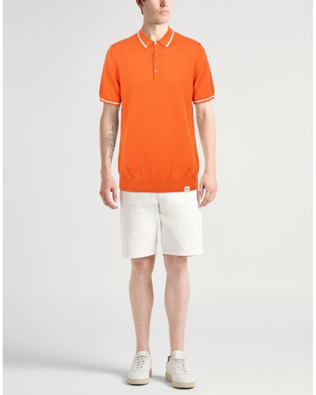 Peuterey Orange Polo Shirt for men