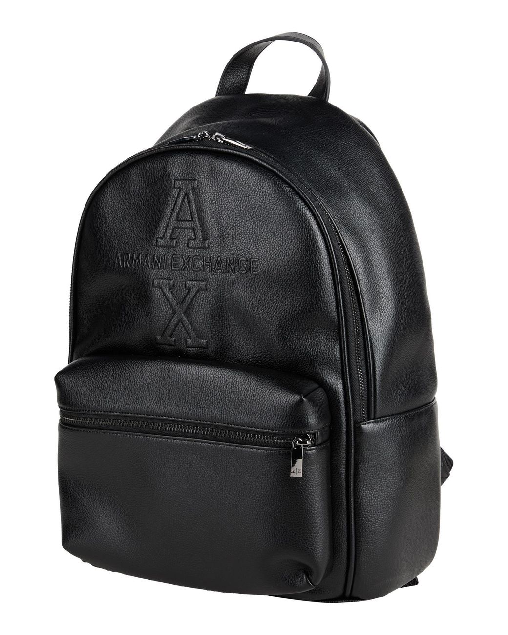 ARMANI EXCHANGE Black Backpack Polyester, Polyurethane for men