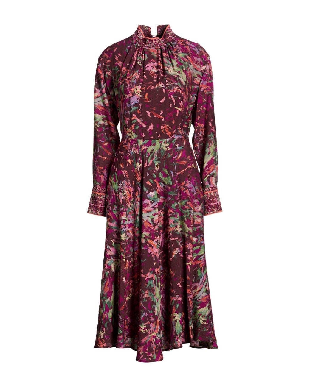 Compagnia Italiana Red Midi Dress Viscose, Nylon