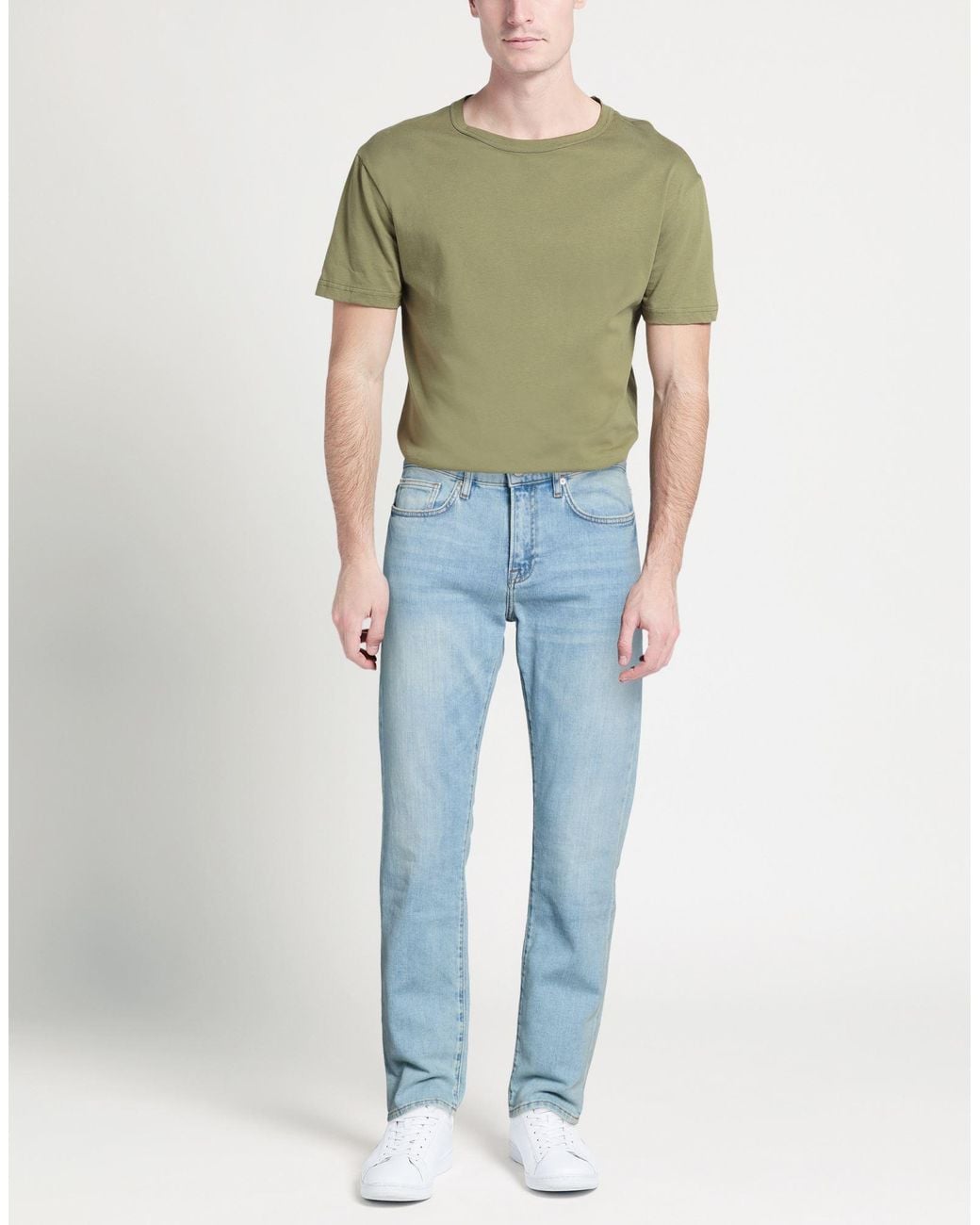 FRAME Blue Jeans Cotton, Polyester, Elastane for men