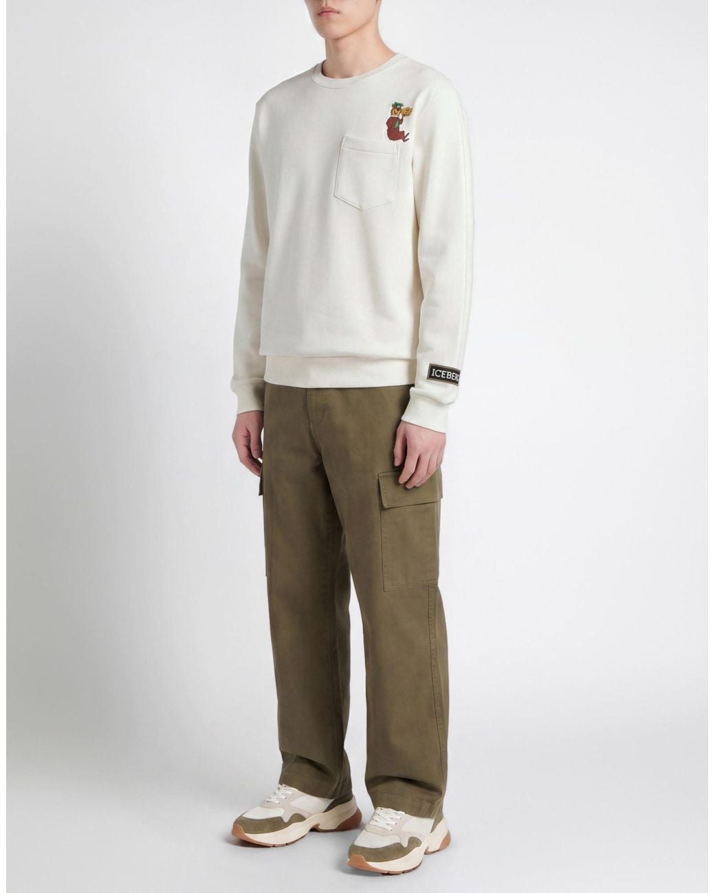 Iceberg White Sweatshirt for men