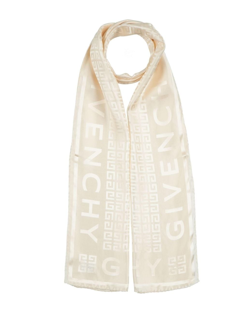 Givenchy Natural Ivory Scarf Silk