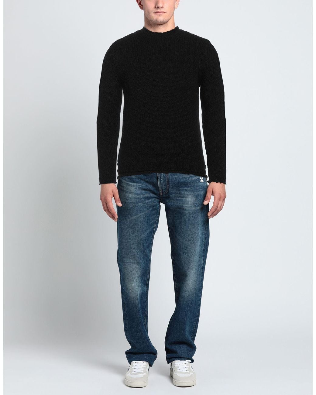 Alpha Studio Black Jumper for men