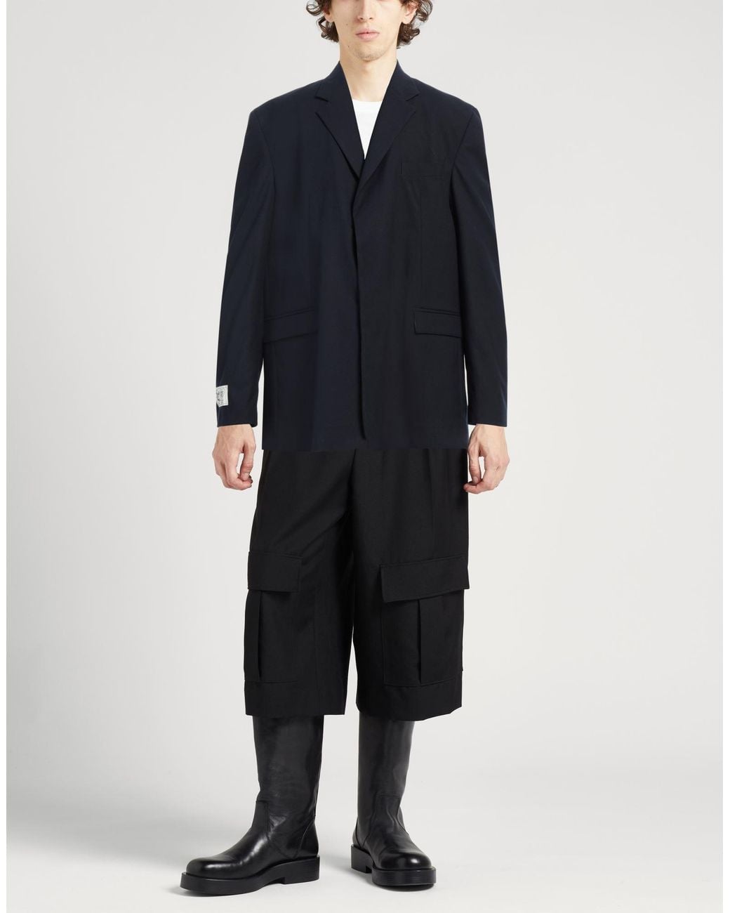 FAMILY FIRST Blue Blazer Polyester, Viscose, Wool, Elastane for men