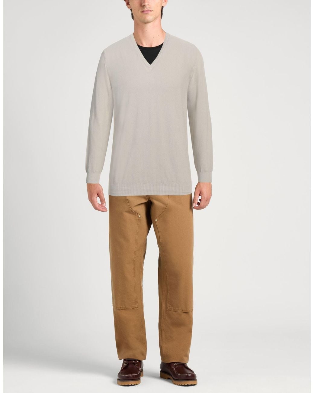 Rossopuro White Jumper for men