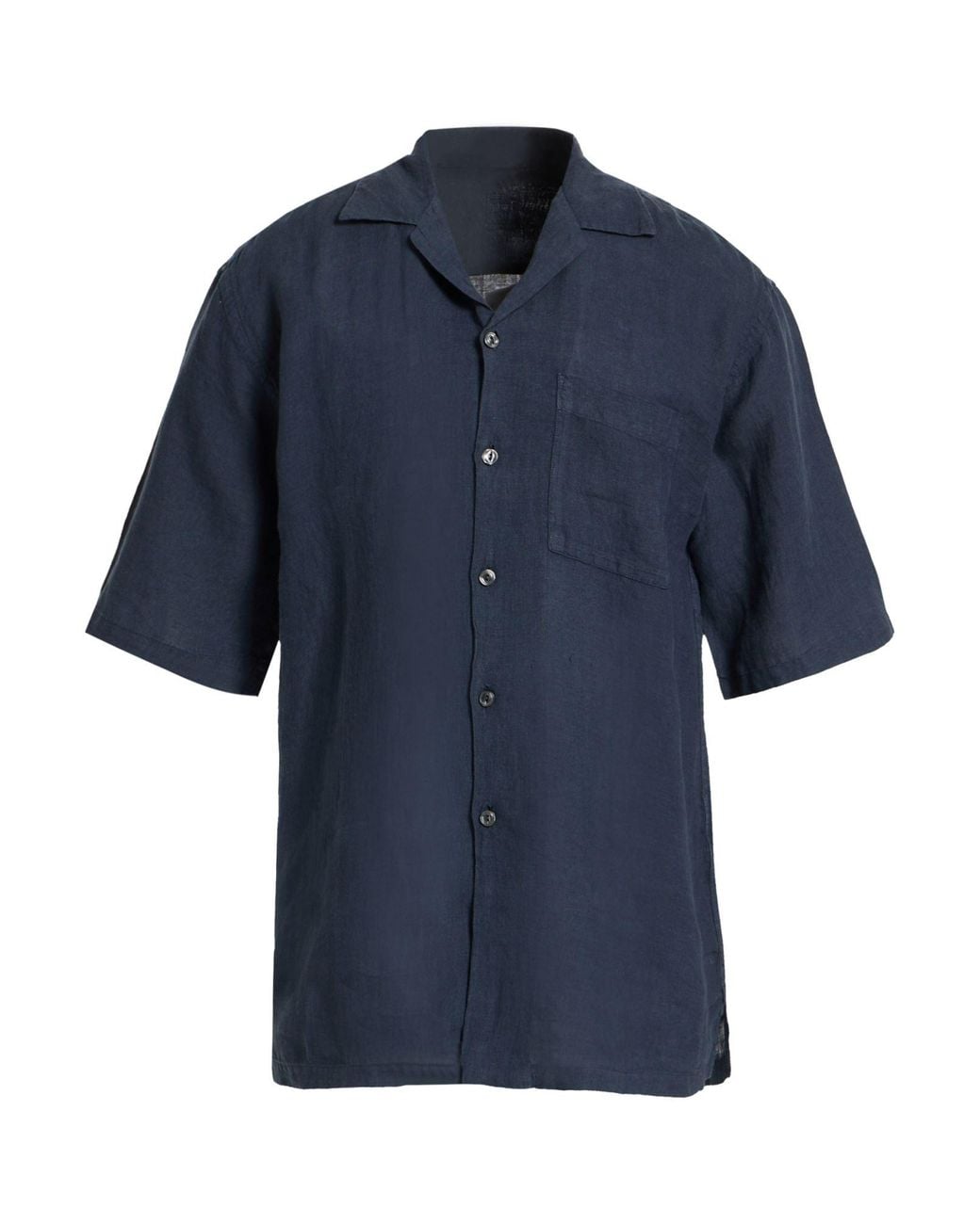 120% Lino Blue Shirt for men