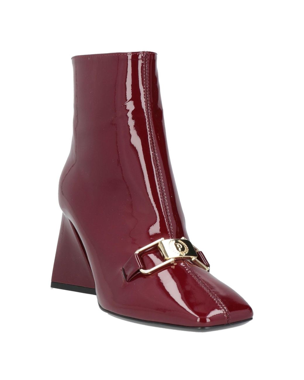 Pollini Red Ankle Boots
