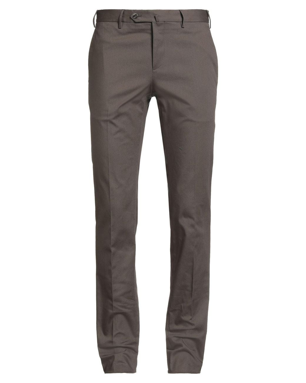 PT Torino Gray Pants Cotton, Elastane for men