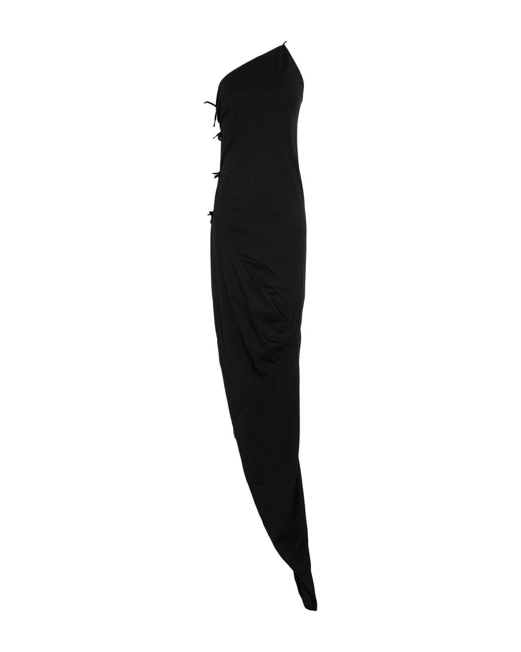 Rick Owens Black Maxi Dress Cotton