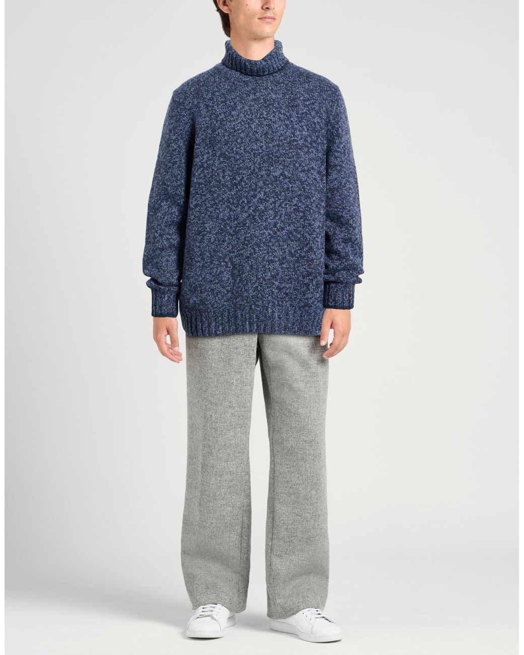 Gran Sasso Blue Turtlenecks for men