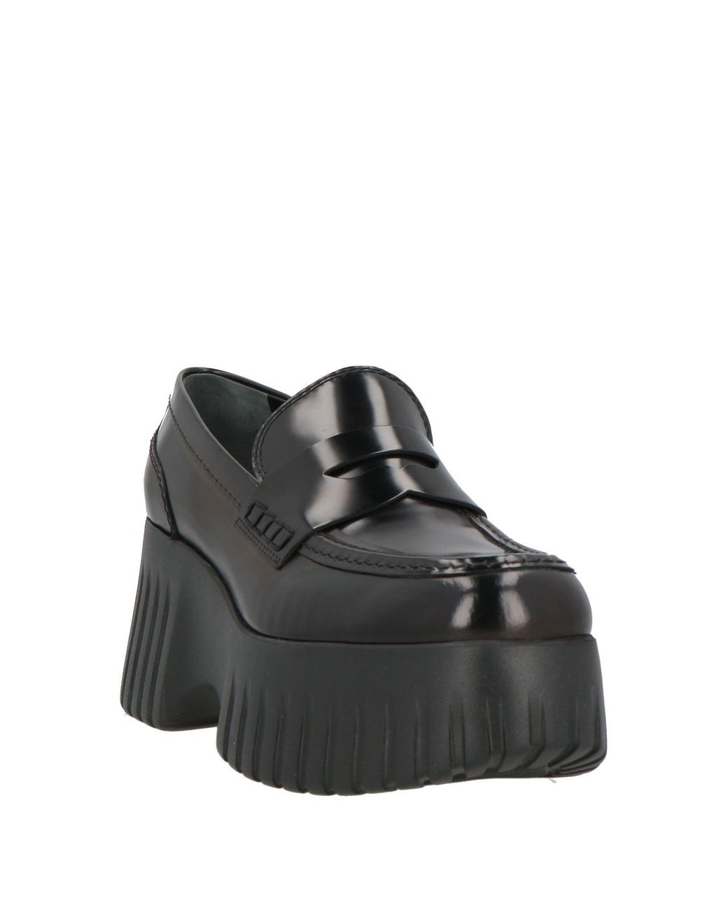 Hogan Black Loafers Leather