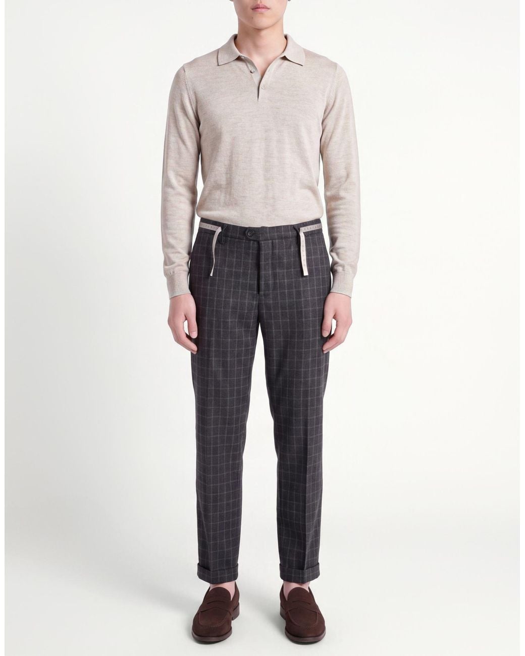 Teleria Zed Blue Pants Wool for men