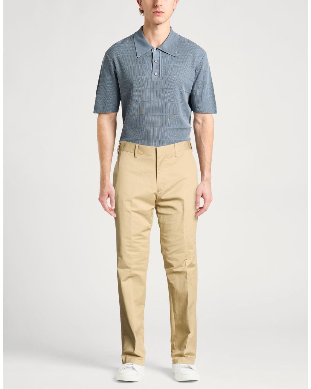 Lardini Natural Pants Cotton, Elastane for men