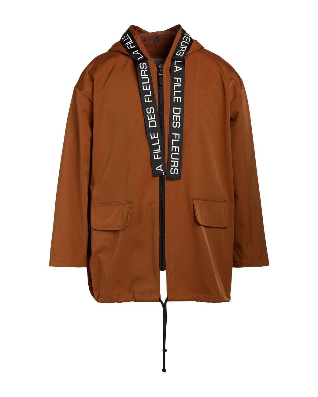 La Fille Des Fleurs Brown Jacket Polyester
