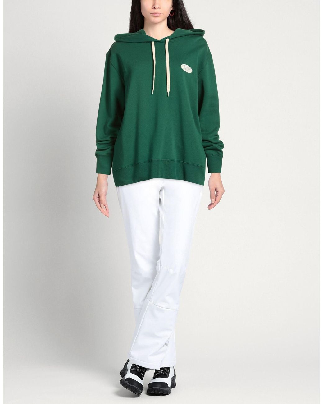 Autry Green Sweatshirt Cotton, Elastane