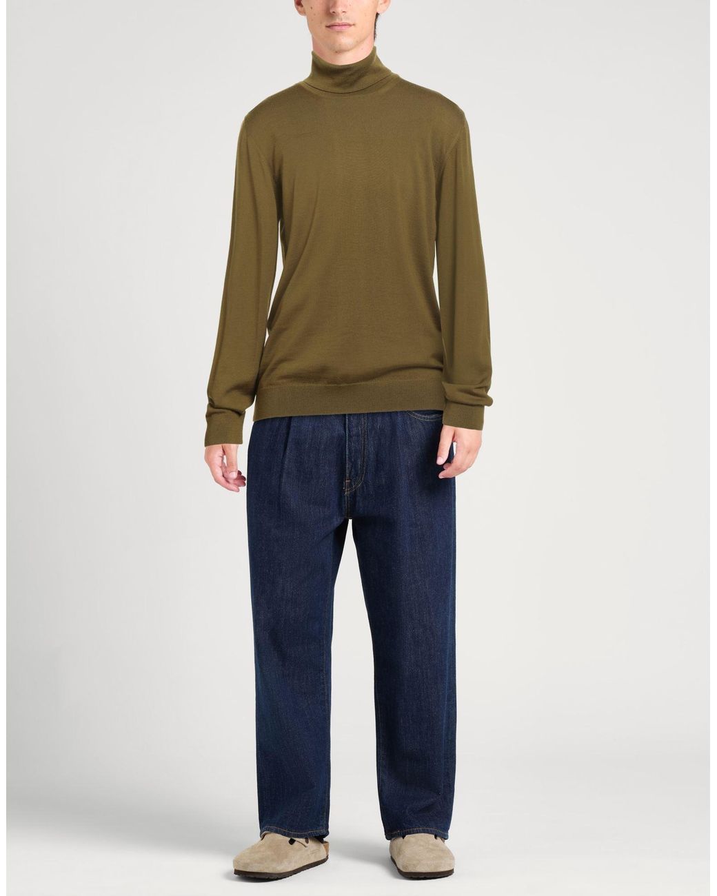 Alpha Studio Green Turtleneck for men