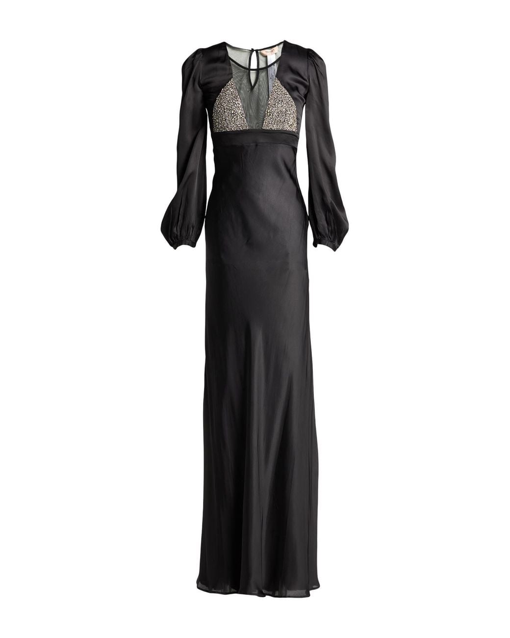 Twinset Black Maxi Dress Viscose