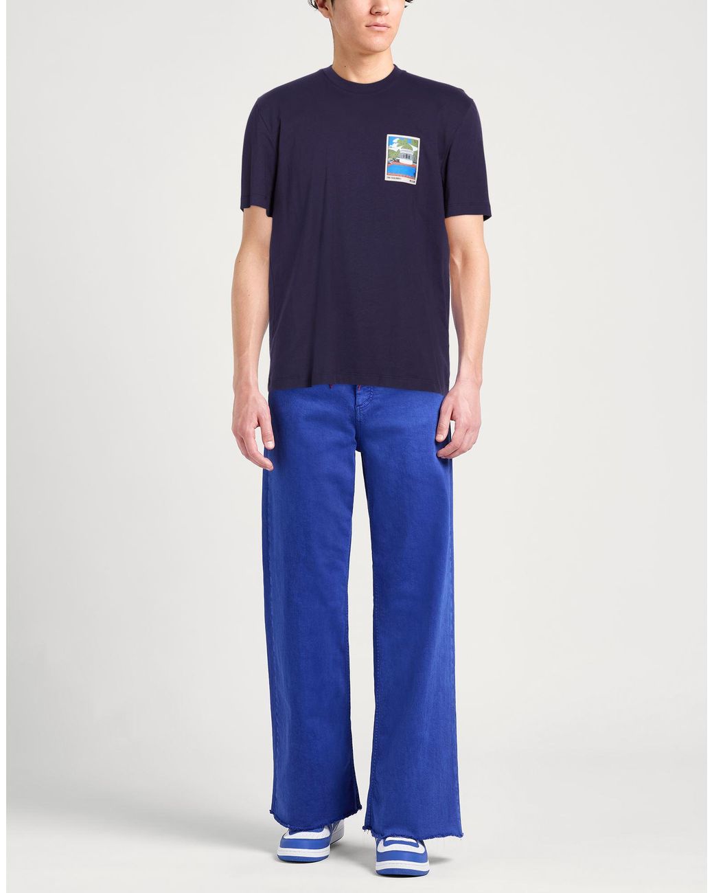 MSGM Blue T-Shirts for men