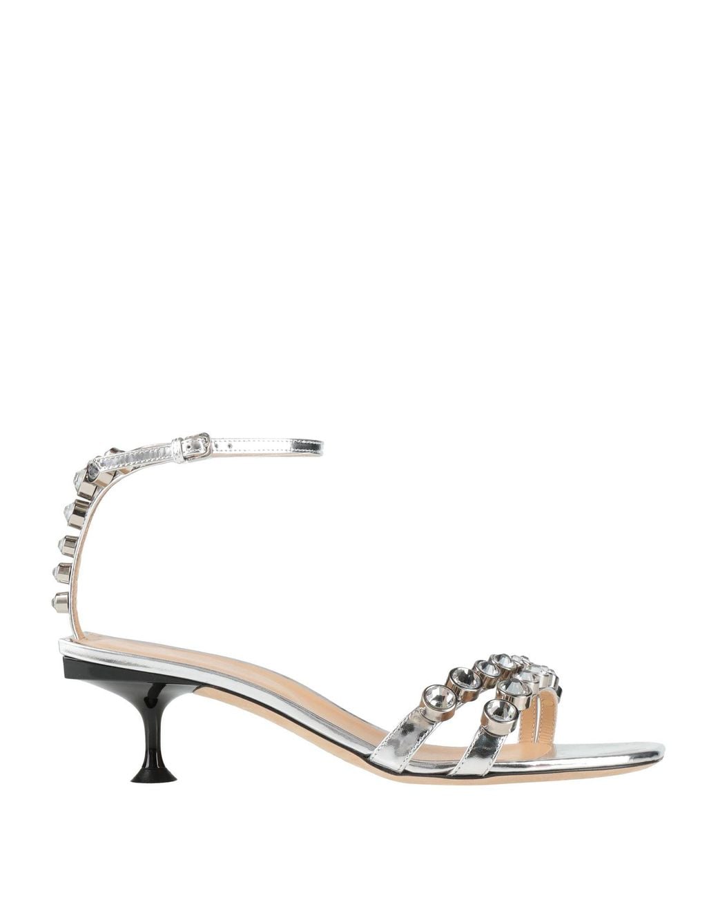 Sergio Rossi Metallic Sandals Leather
