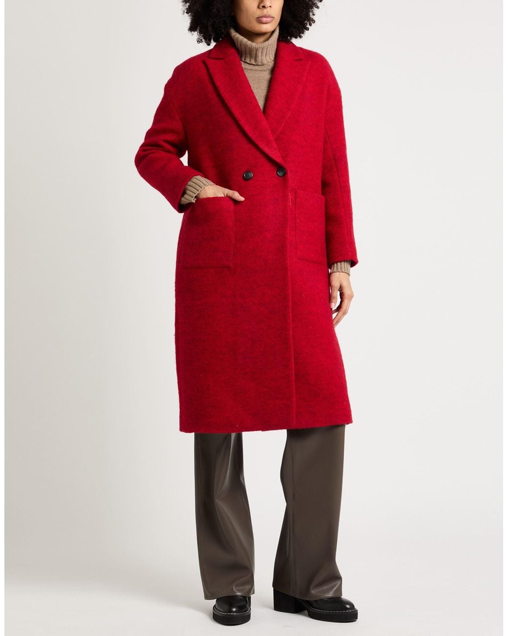 Ba&sh Red Coat Wool, Polyester