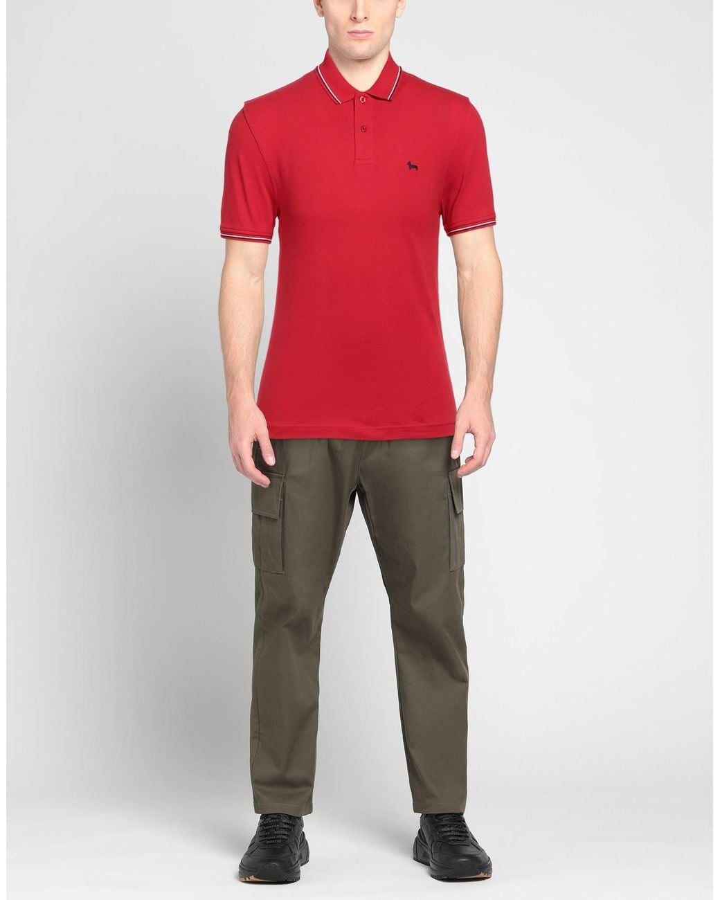 Polo Harmont & Blaine de hombre de color Red