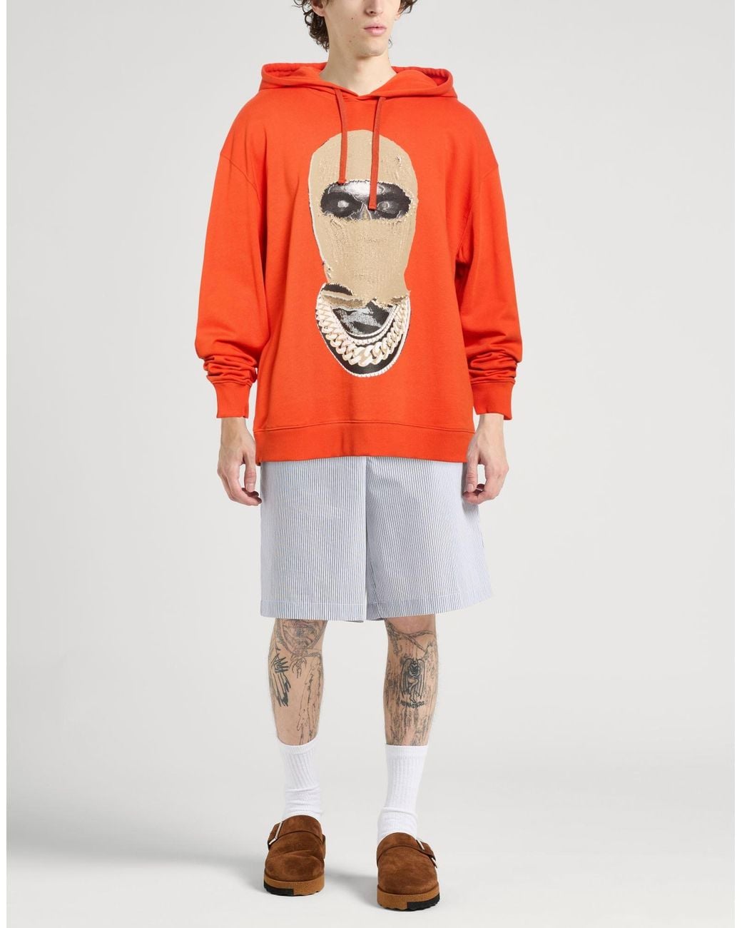 Ih Nom Uh Nit Orange Sweatshirt Cotton for men