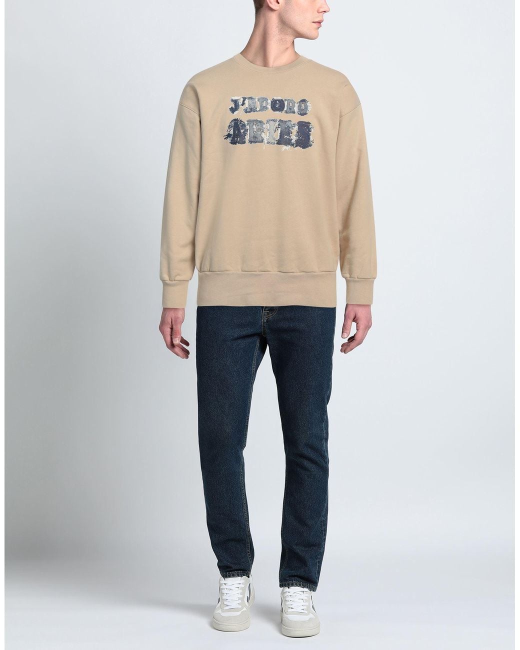 Aries White Sweatshirt Cotton for men