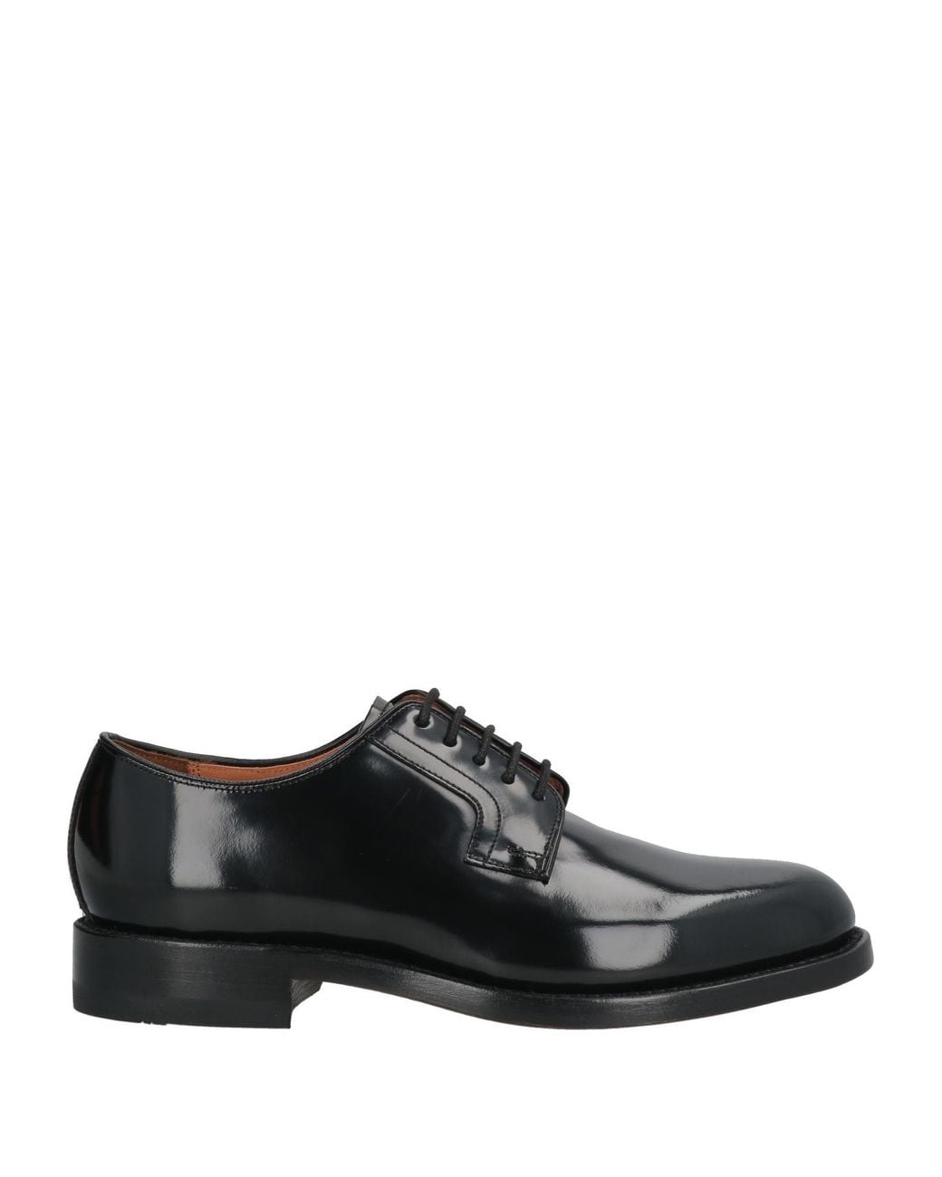 G.H.BASS Black Monogram Lace-Up Shoes Leather for men