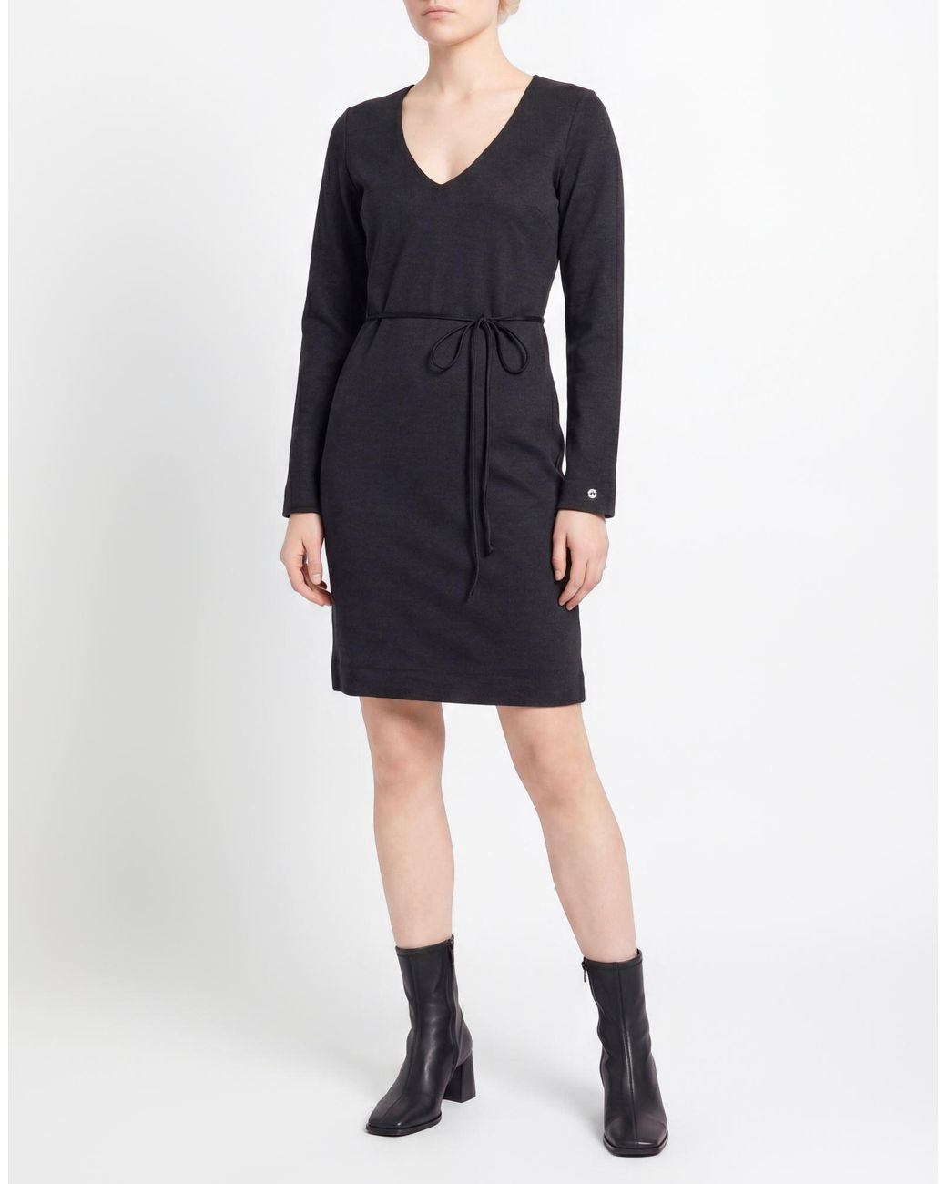 Armani Jeans Blue Mini Dress Viscose, Polyamide, Polyester, Elastane