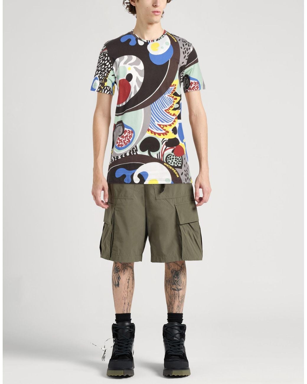 Moschino Blue T-Shirt Cotton for men